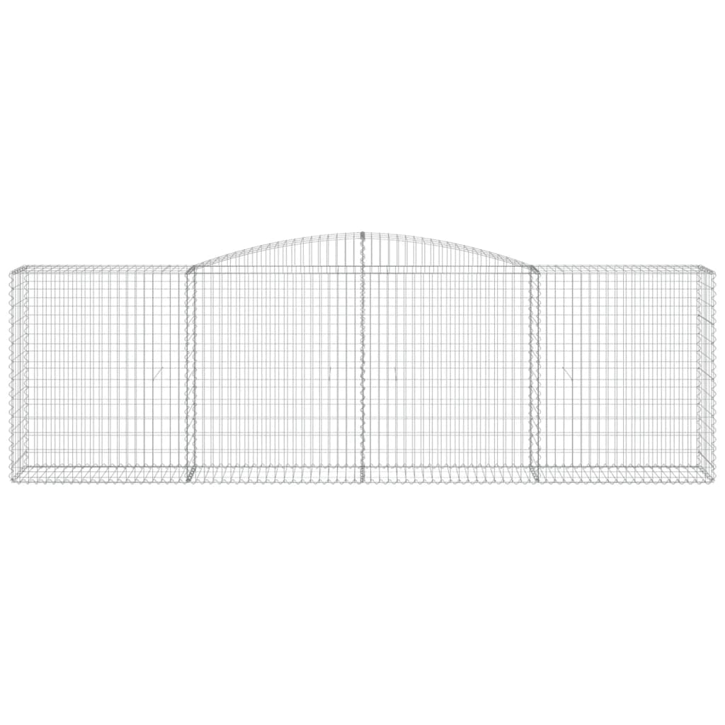Lučne gabionske košare 3 kom 400x50x120/140cm pocinčano željezo