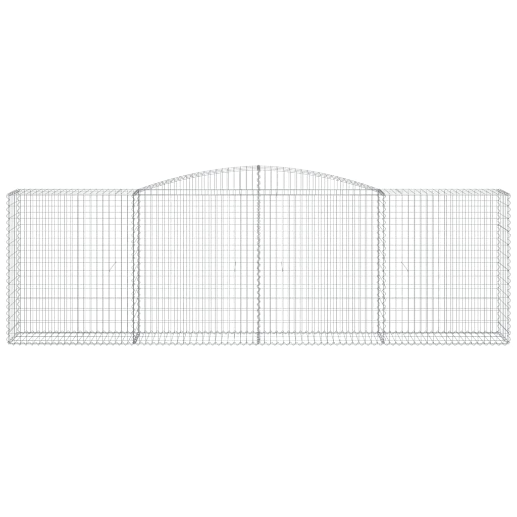 Lučne gabionske košare 15kom 400x50x120/140cm pocinčano željezo