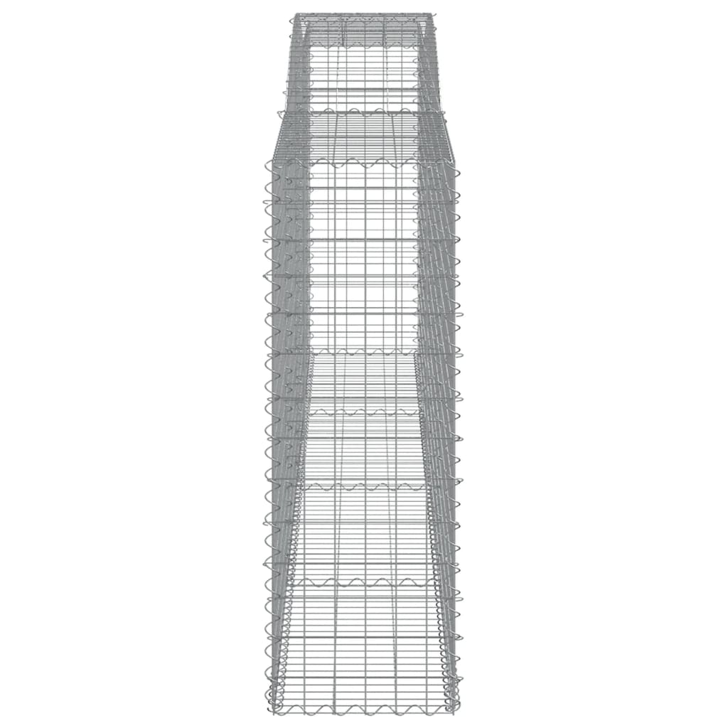 Lučne gabionske košare 2 kom 400x50x140/160cm pocinčano željezo