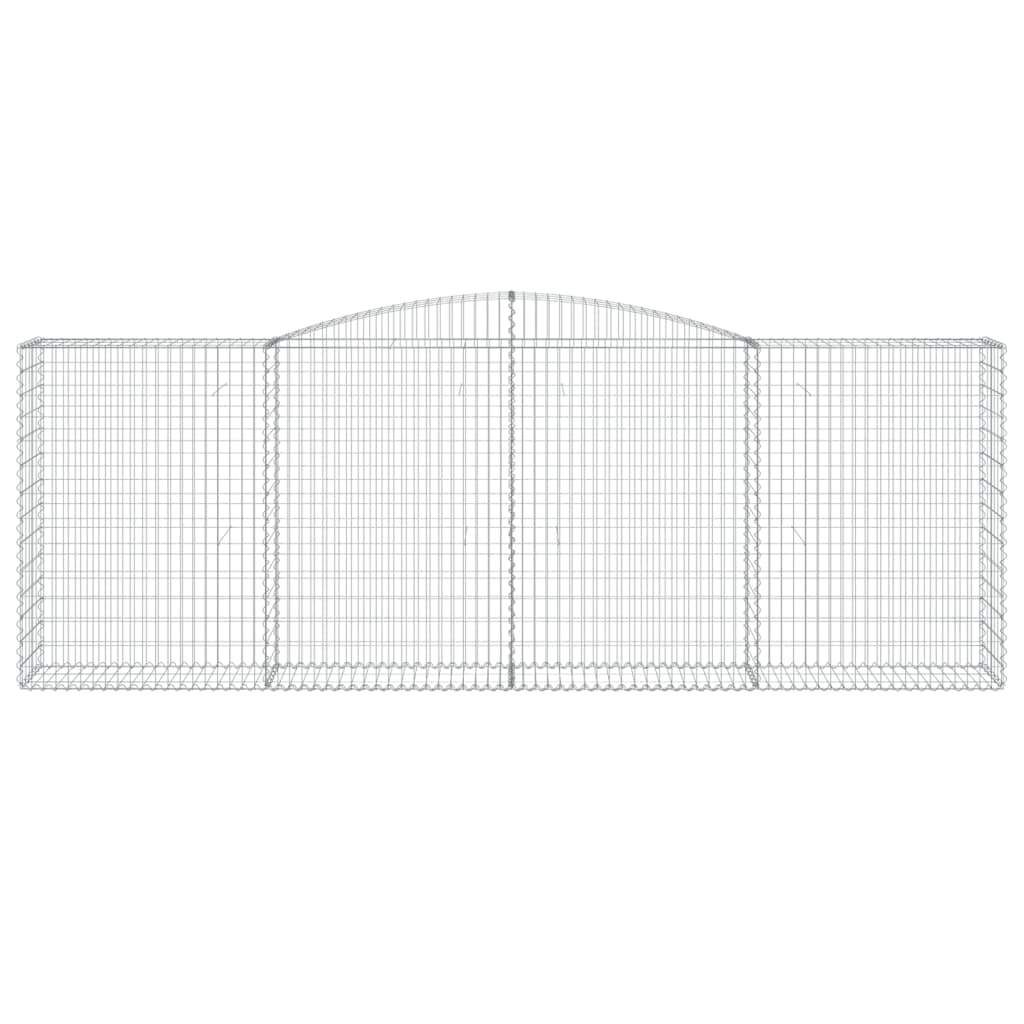 Lučne gabionske košare 6 kom 400x50x140/160cm pocinčano željezo