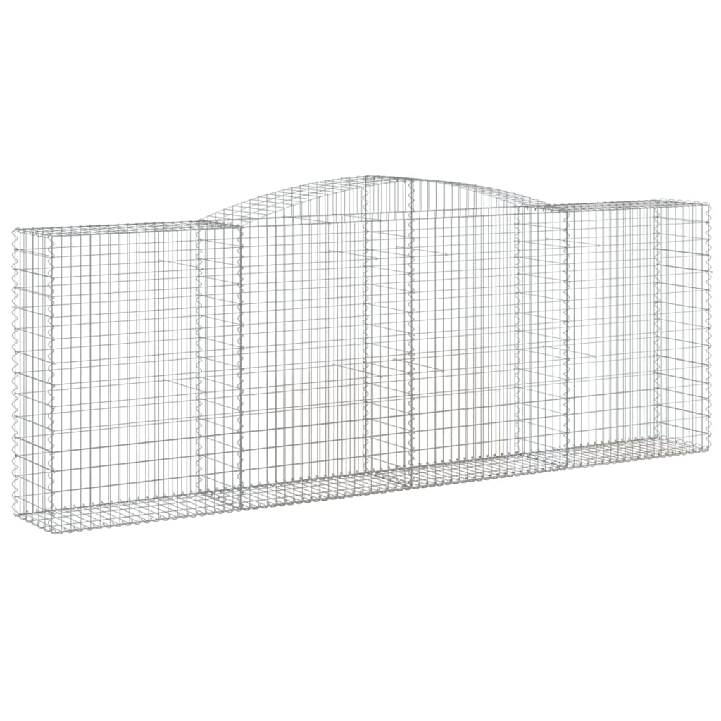 Lučne gabionske košare 9 kom 400x50x140/160cm pocinčano željezo