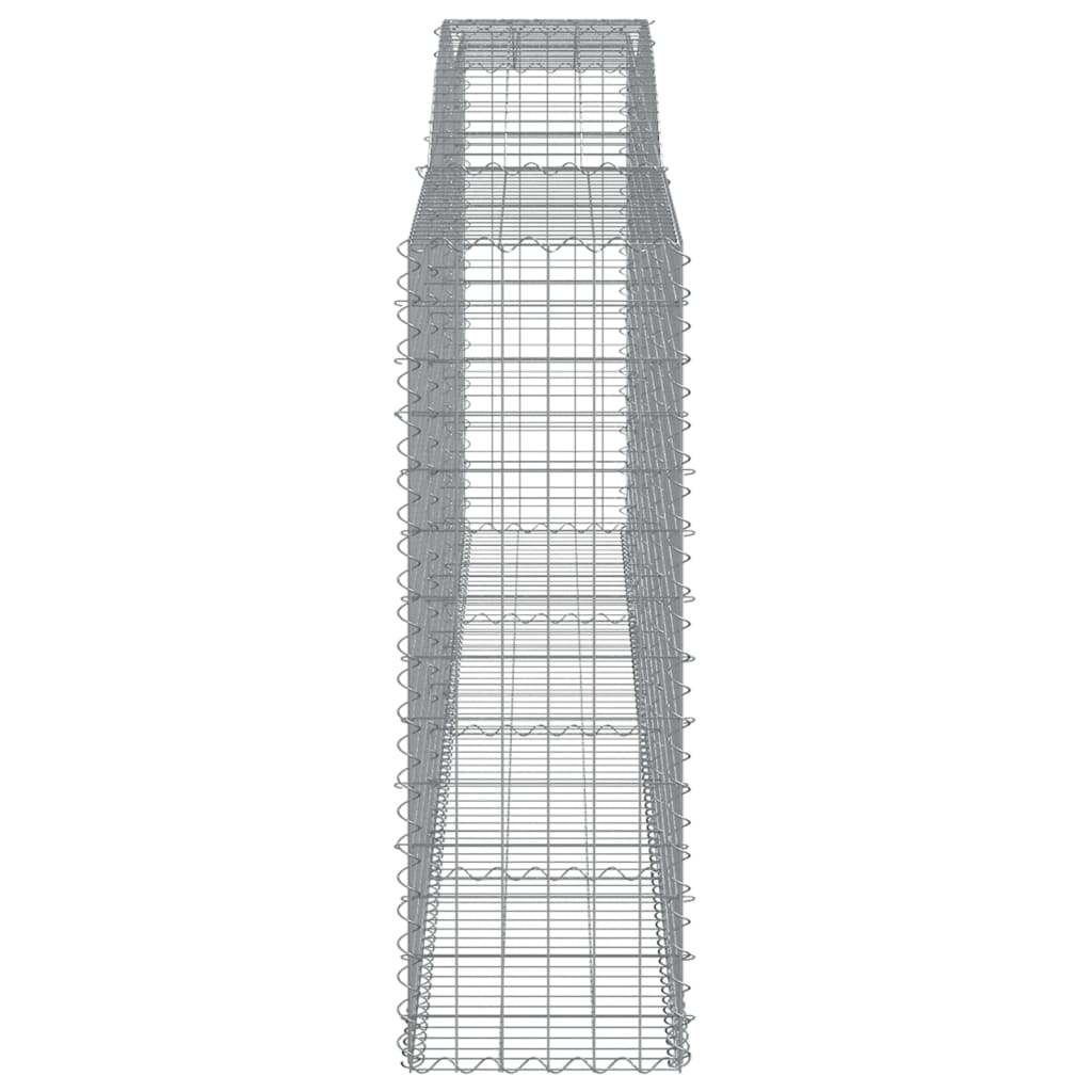 Lučne gabionske košare 15kom 400x50x140/160cm pocinčano željezo