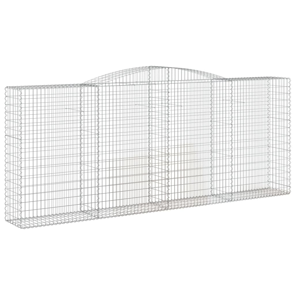 Lučne gabionske košare 2 kom 400x30x160/180cm pocinčano željezo