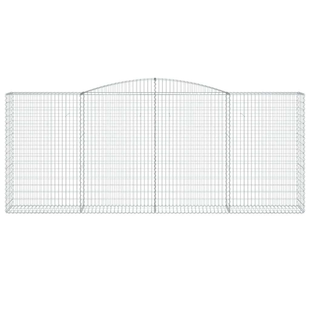 Lučne gabionske košare 2 kom 400x30x160/180cm pocinčano željezo