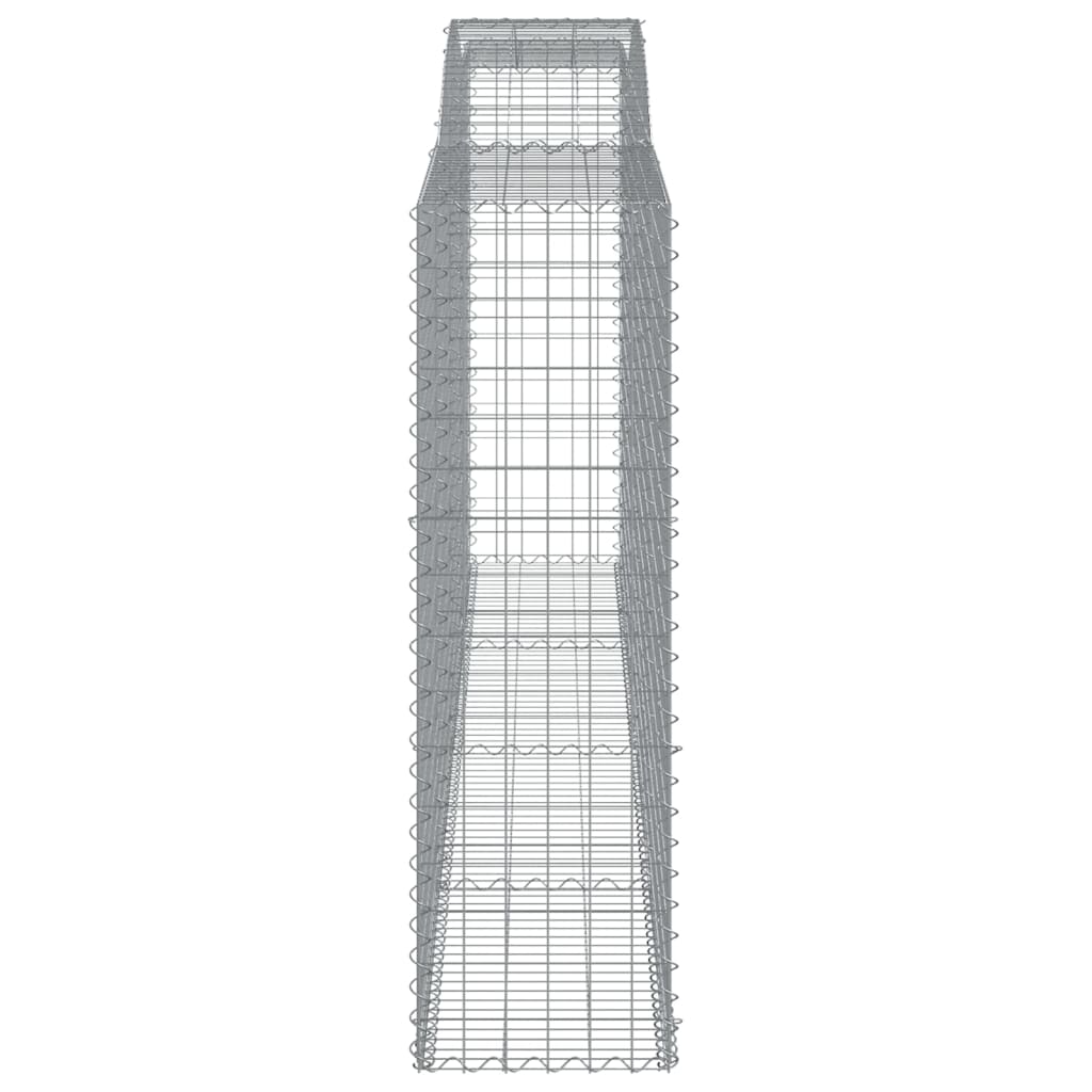 Lučne gabionske košare 2 kom 400x30x160/180cm pocinčano željezo