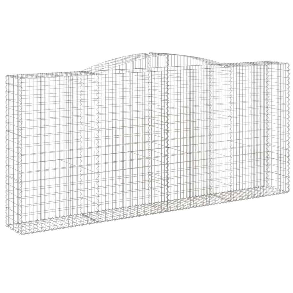 Lučne gabionske košare 9 kom 400x50x180/200cm pocinčano željezo