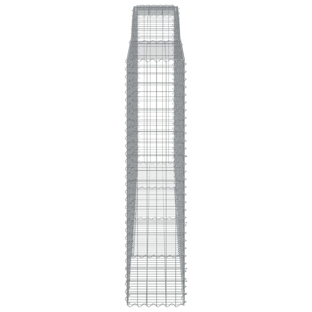 Lučne gabionske košare 2 kom 400x50x200/220cm pocinčano željezo