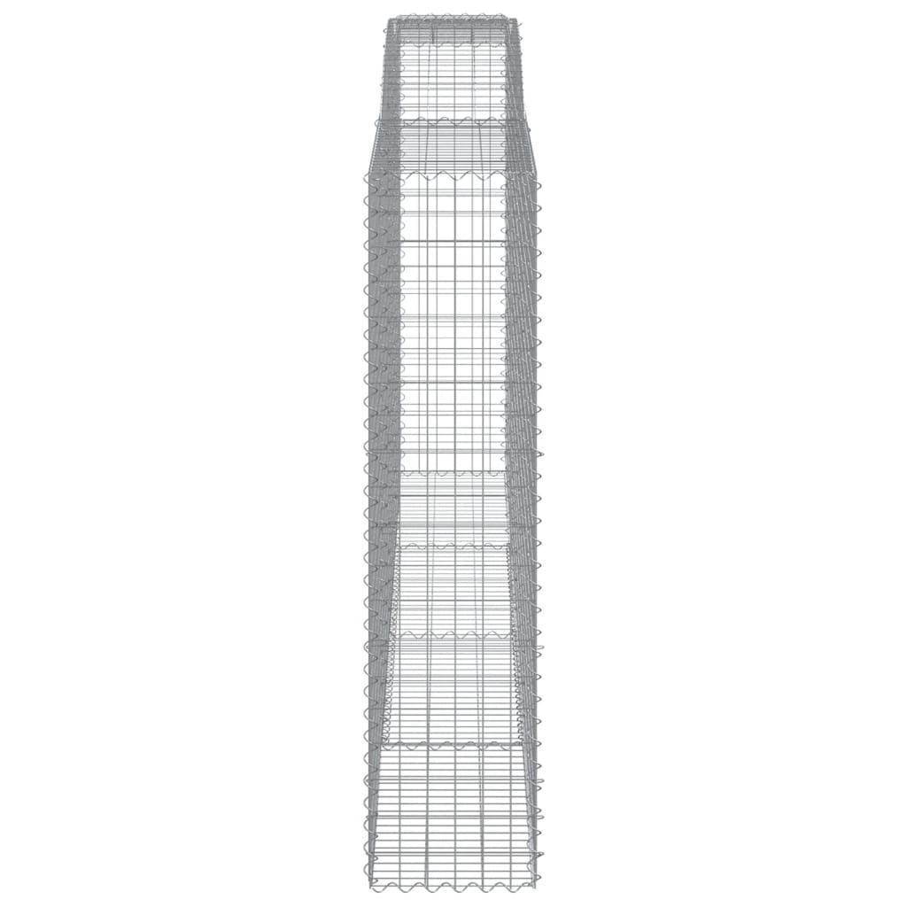 Lučne gabionske košare 4 kom 400x50x200/220cm pocinčano željezo
