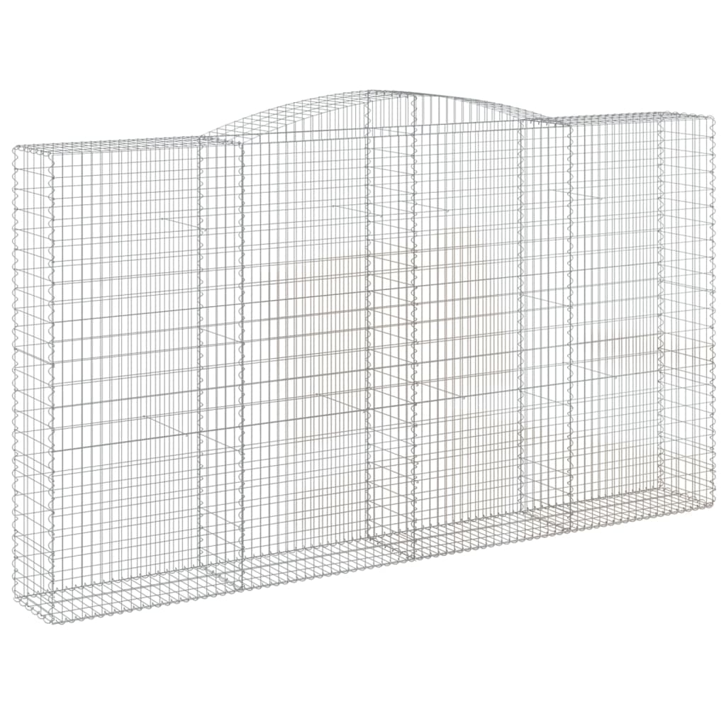 Lučne gabionske košare 10kom 400x50x220/240cm pocinčano željezo