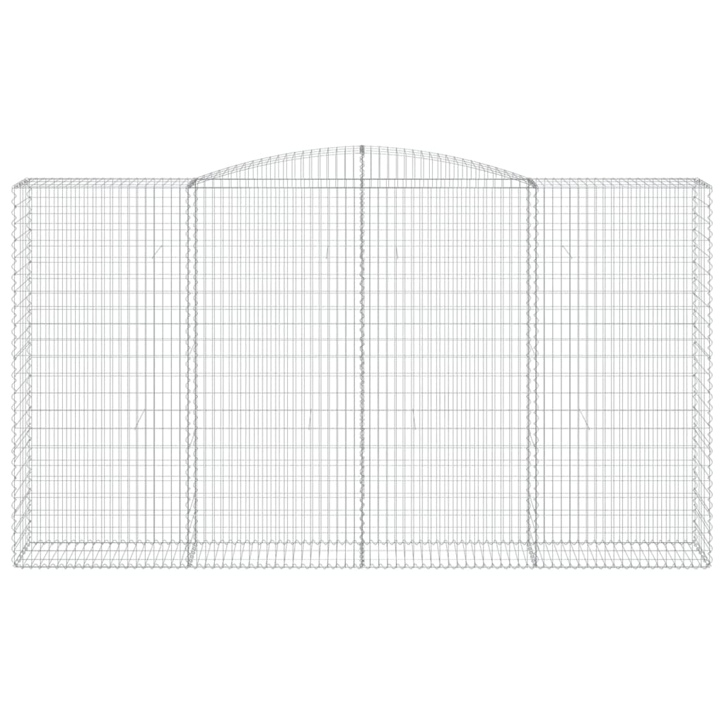 Lučne gabionske košare 10kom 400x50x220/240cm pocinčano željezo