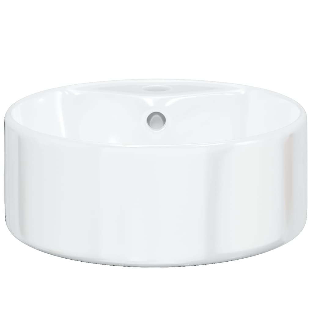 Umivaonik bijeli 40 x 14,5 cm keramički okrugli