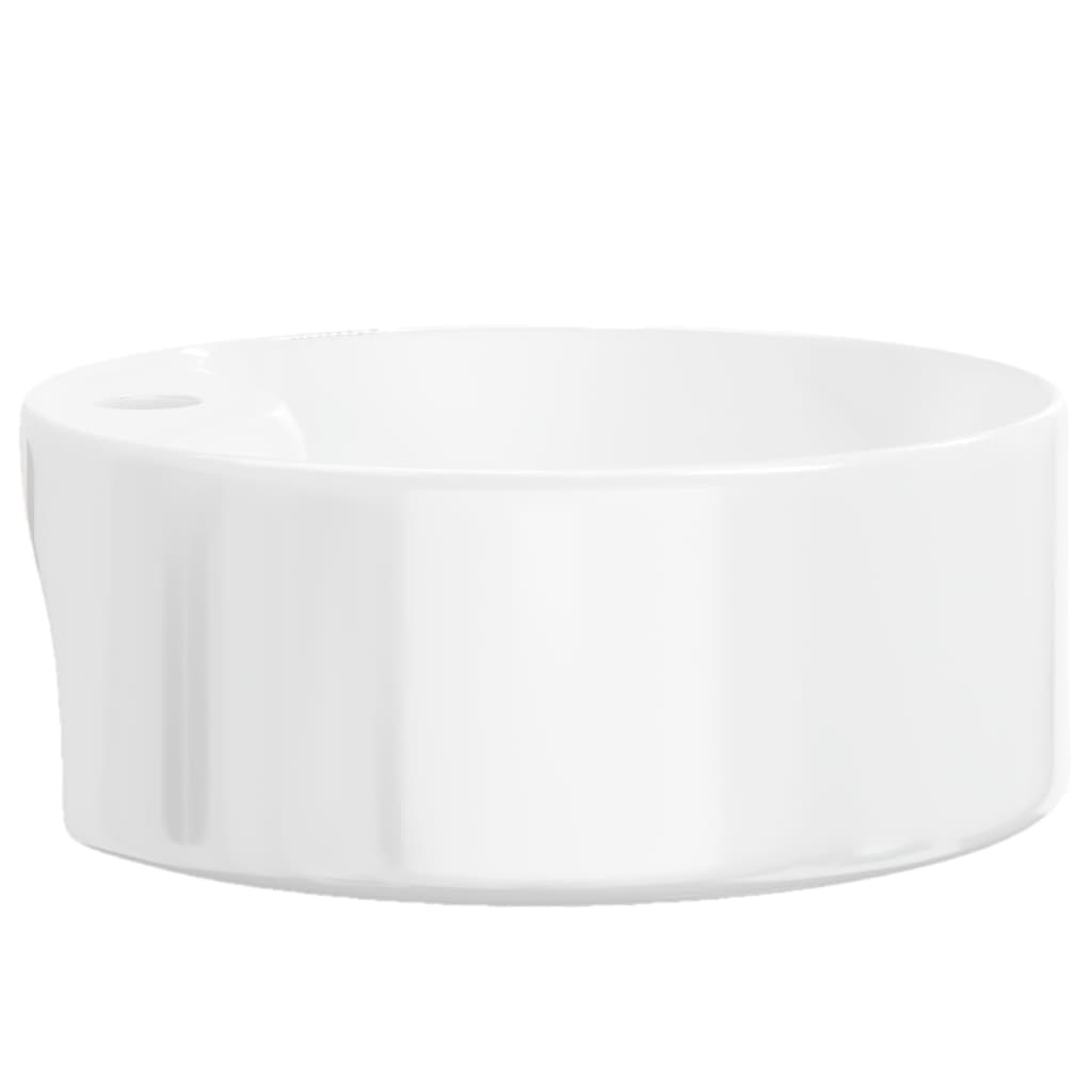 Umivaonik bijeli 40 x 14,5 cm keramički okrugli