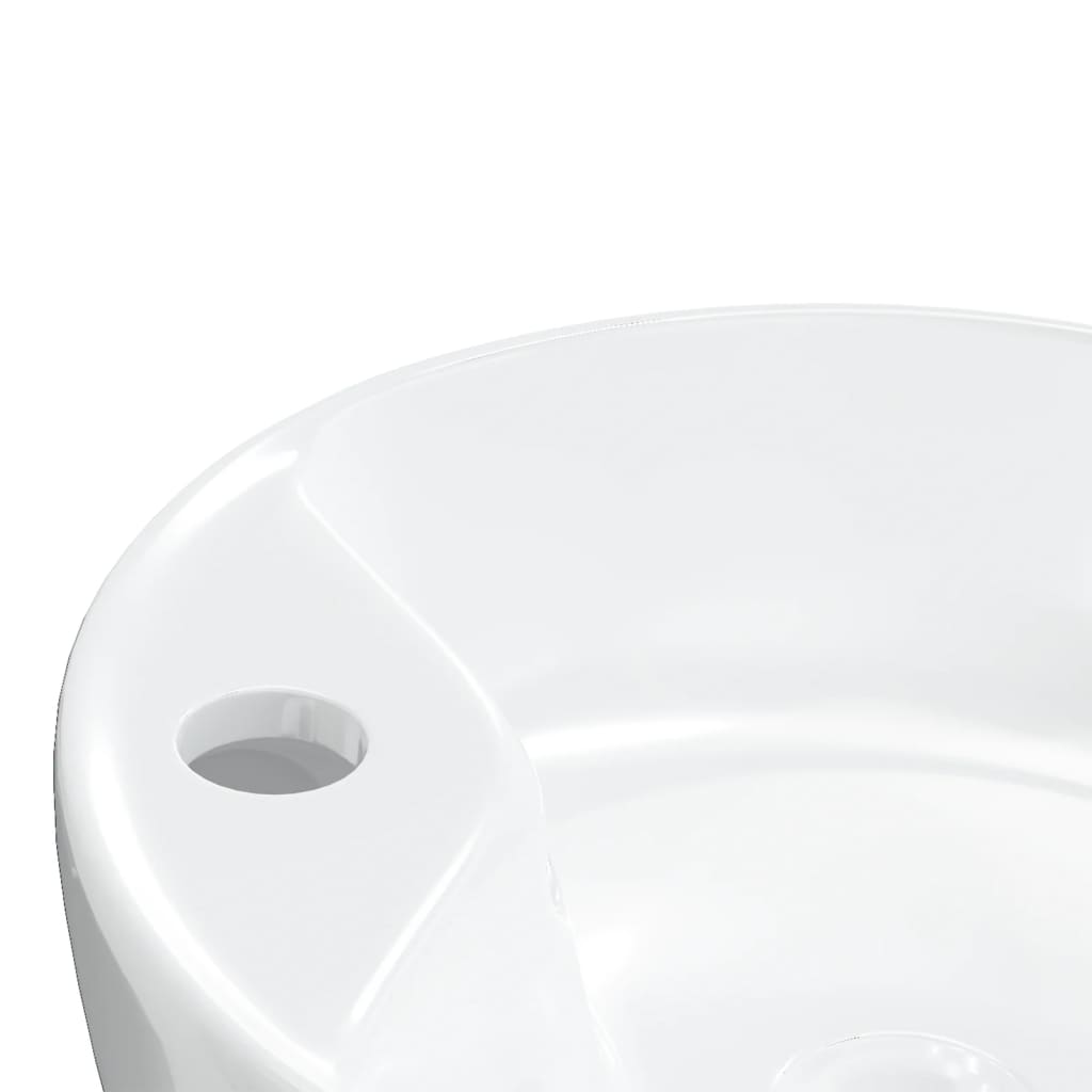 Umivaonik bijeli 40 x 14,5 cm keramički okrugli