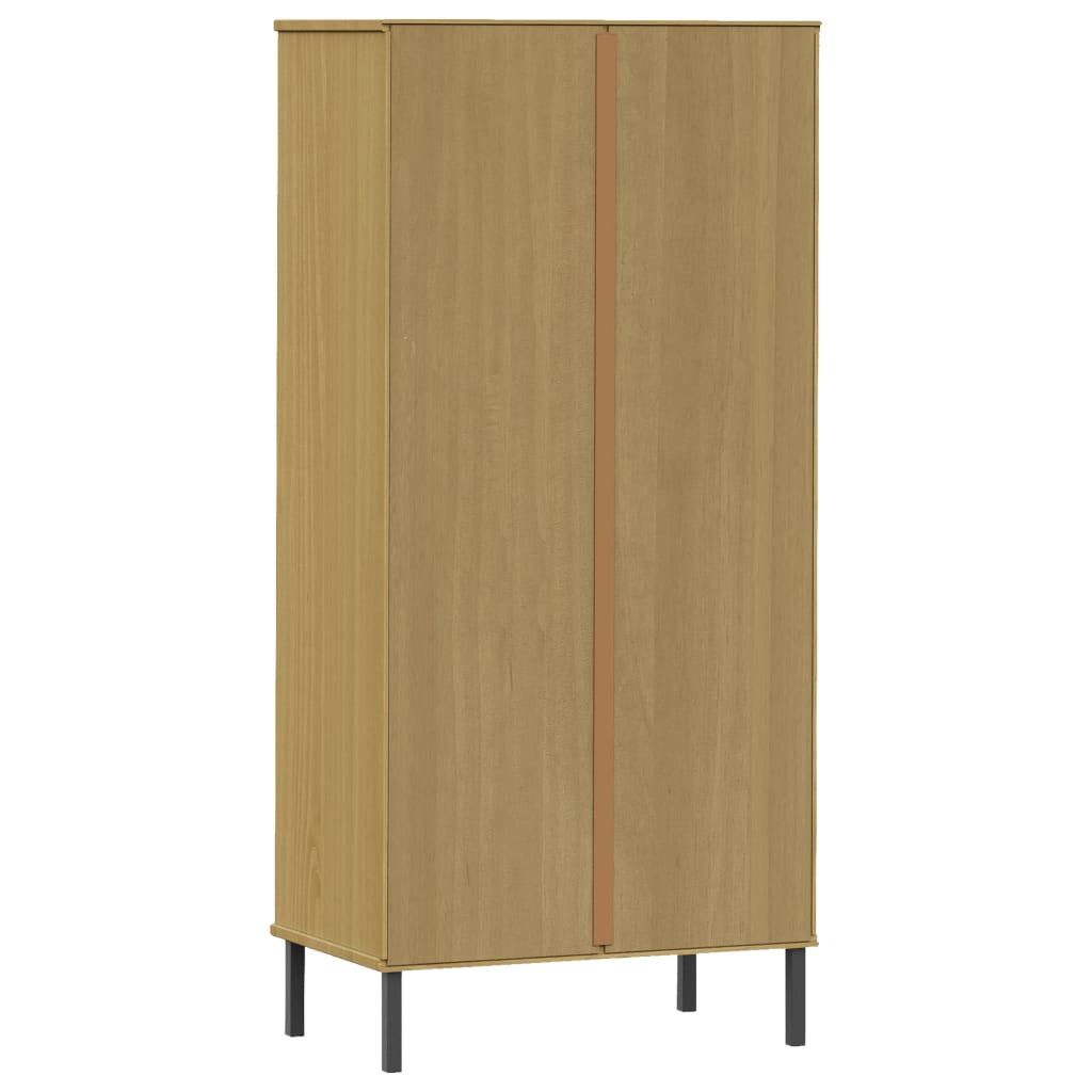 Regal za knjige s 2 ladice smeđi 60 x 35 x 128,5 cm drveni OSLO