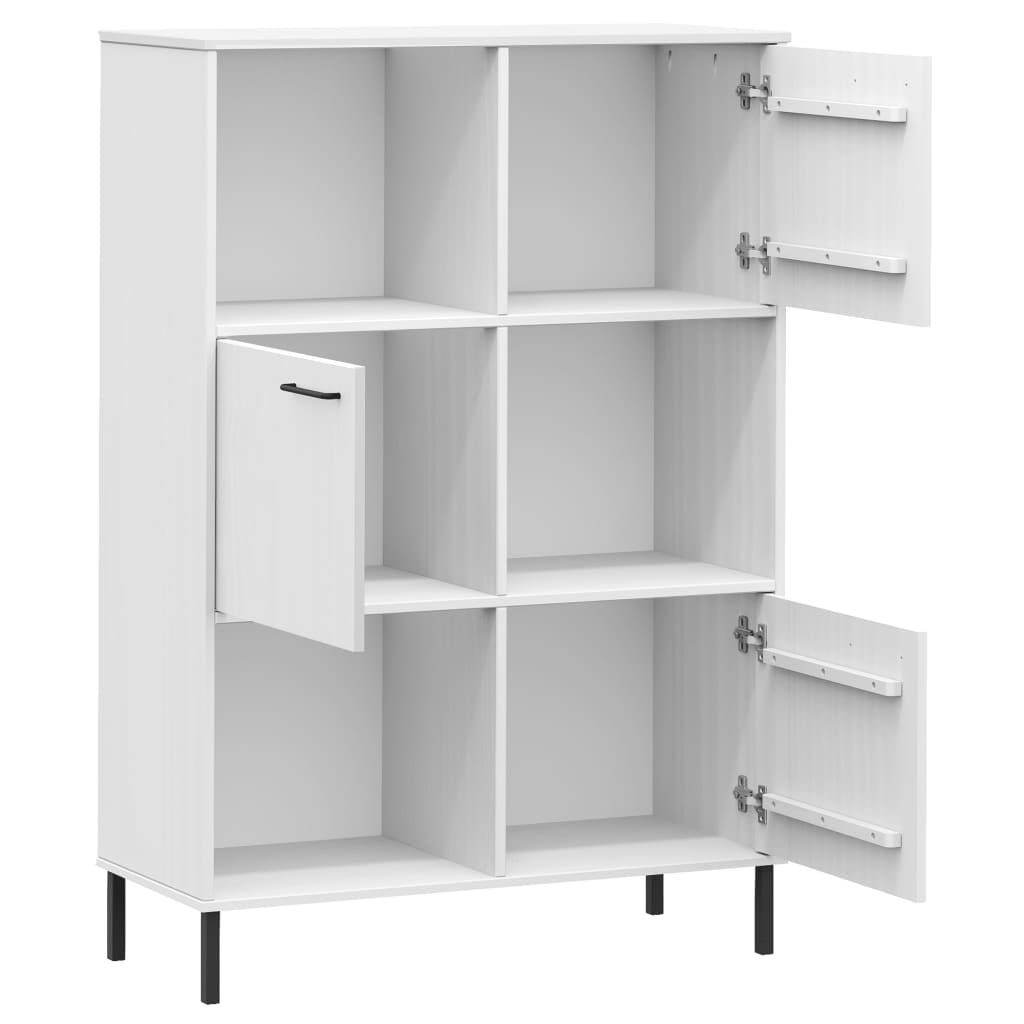 Regal za knjige bijeli 90x35x128,5 cm drveni OSLO