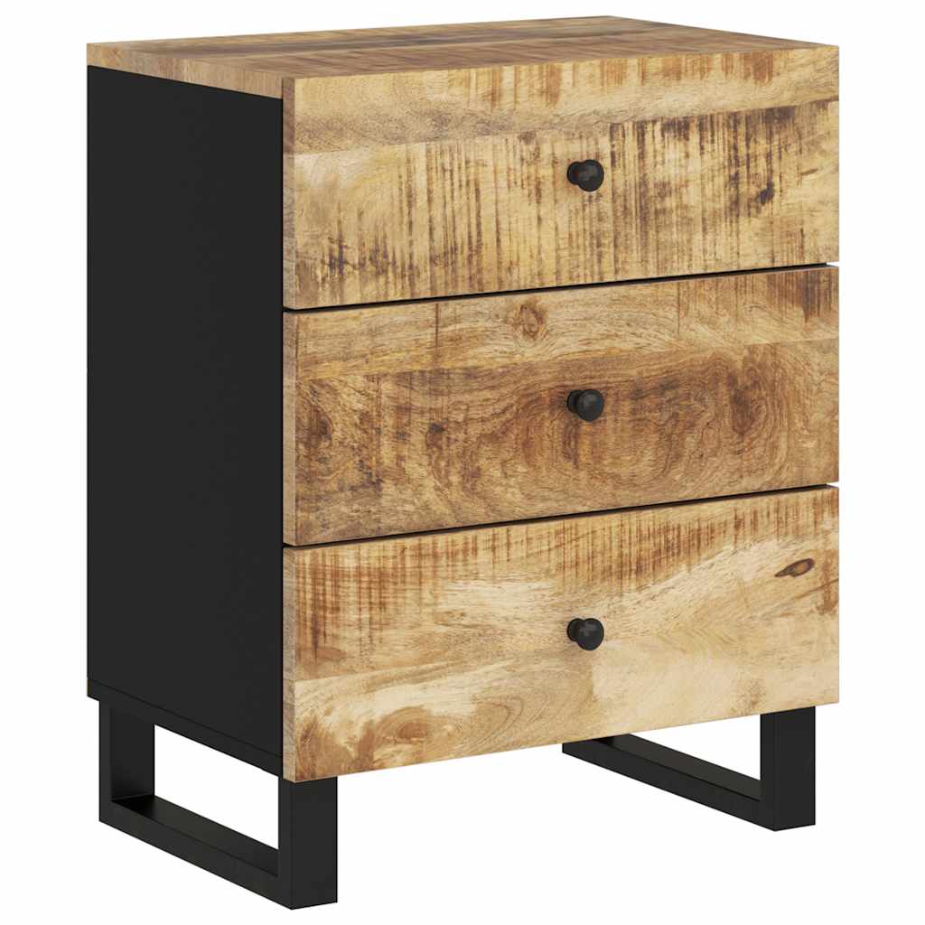 Noćni ormarić 50x33x62 masivno drvo bagrema i konstruirano drvo