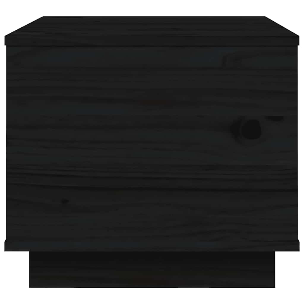 Stolić za kavu crni 40 x 50 x 35 cm od masivne borovine