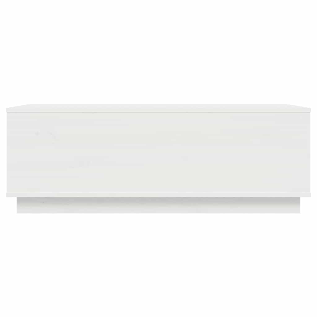 Stolić za kavu bijeli 100 x 50 x 35 cm od masivne borovine