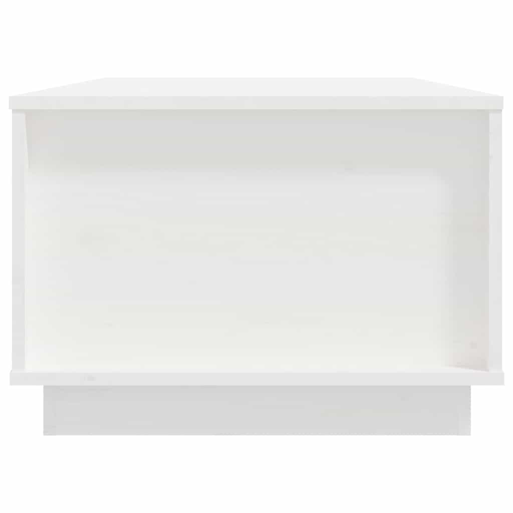 Stolić za kavu bijeli 100 x 50 x 35 cm od masivne borovine