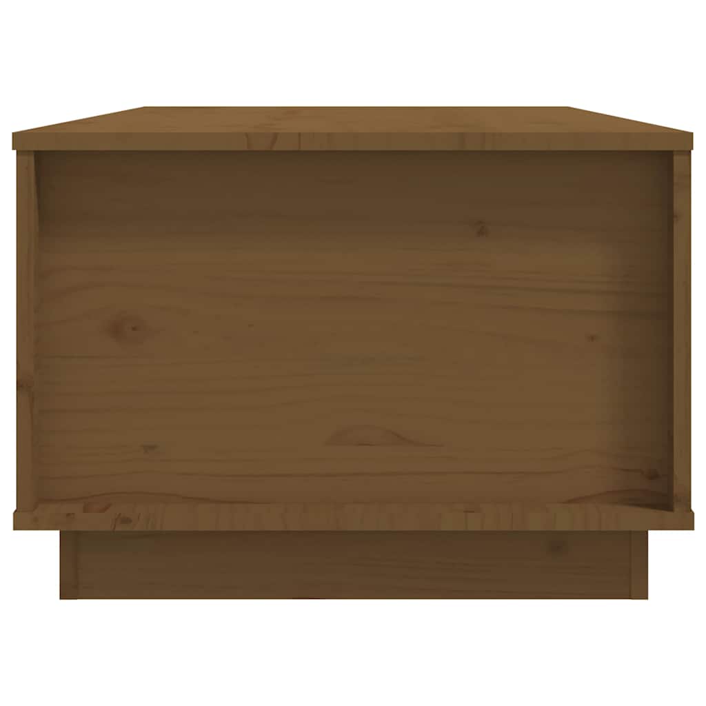 Stolić za kavu boja meda 100x50x35 cm od masivne borovine