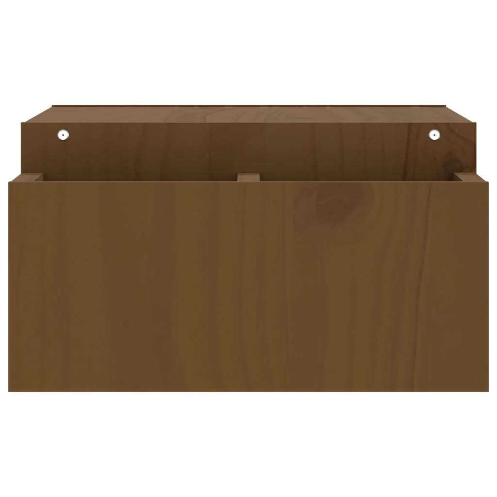 Stalak za monitor boja meda 70x27,5x15 cm od masivne borovine