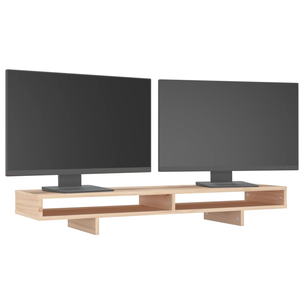 Stalak za monitor 100 x 27 x 14 cm od masivne borovine