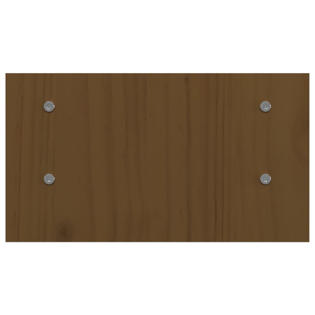 Stalak za monitor boja meda 50 x 27 x 15 cm od masivne borovine
