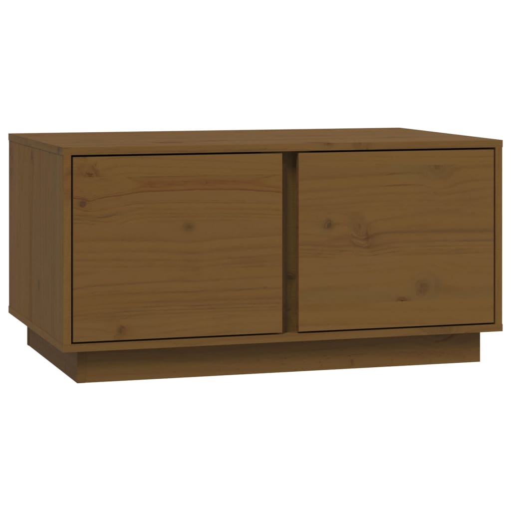 Stolić za kavu boja meda 80x50x40 cm od masivne borovine
