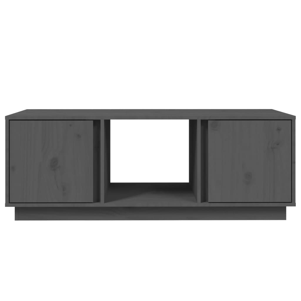 Stolić za kavu sivi 110 x 50 x 40 cm od masivne borovine