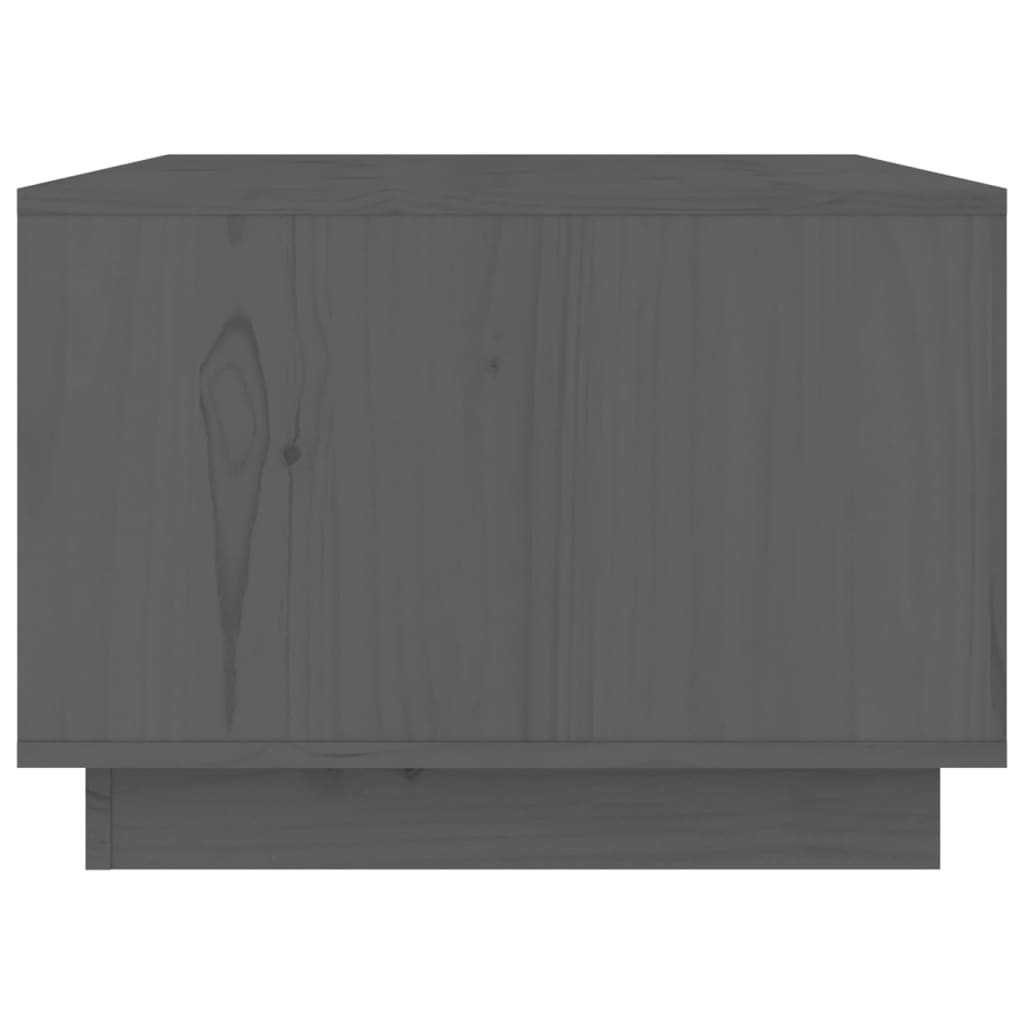 Stolić za kavu sivi 80 x 50 x 35 cm od masivne borovine