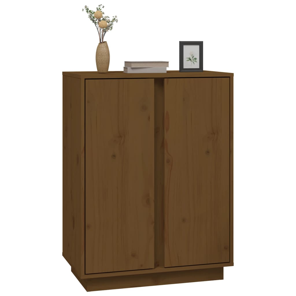 Komoda smeđa boja meda 60 x 35 x 80 cm od masivne borovine