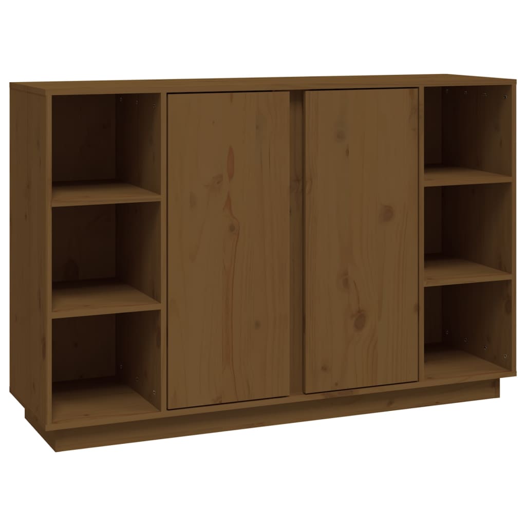 Komoda smeđa boja meda 120 x 35 x 80 cm od masivne borovine