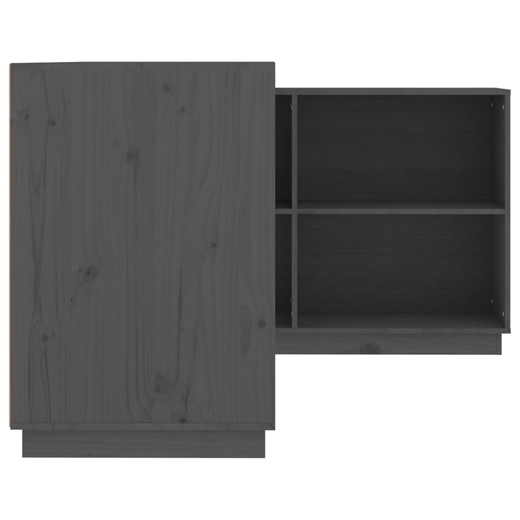Radni stol sivi 110 x 50 x 75 cm od masivne borovine