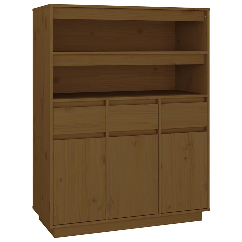 Visoka komoda boja meda 89x40x116,5 c cm od masivne borovine