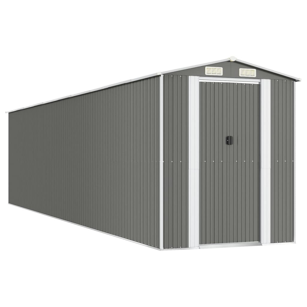 Vrtno spremište svjetlosivo 192x855x223 cm pocinčani čelik