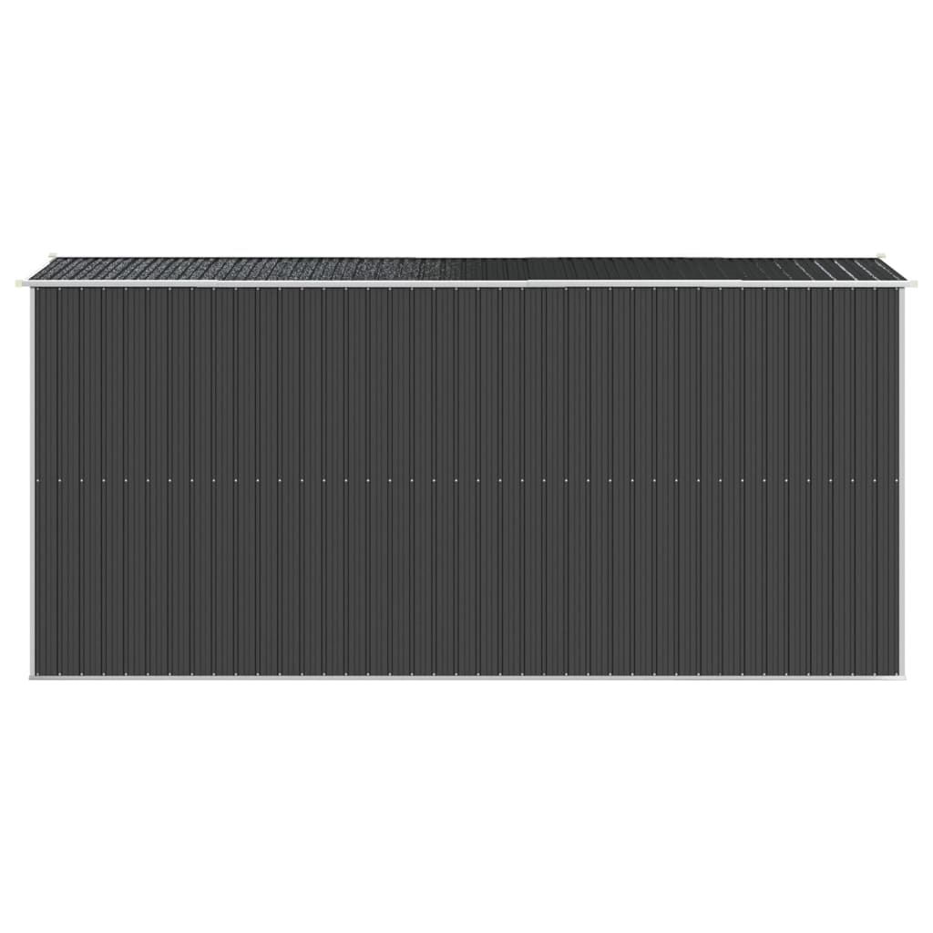 Vrtno spremište antracit 192 x 440 x 223 cm pocinčani čelik