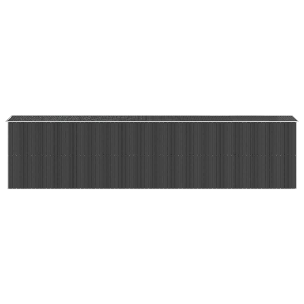 Vrtno spremište antracit 192x855x223 cm pocinčani čelik