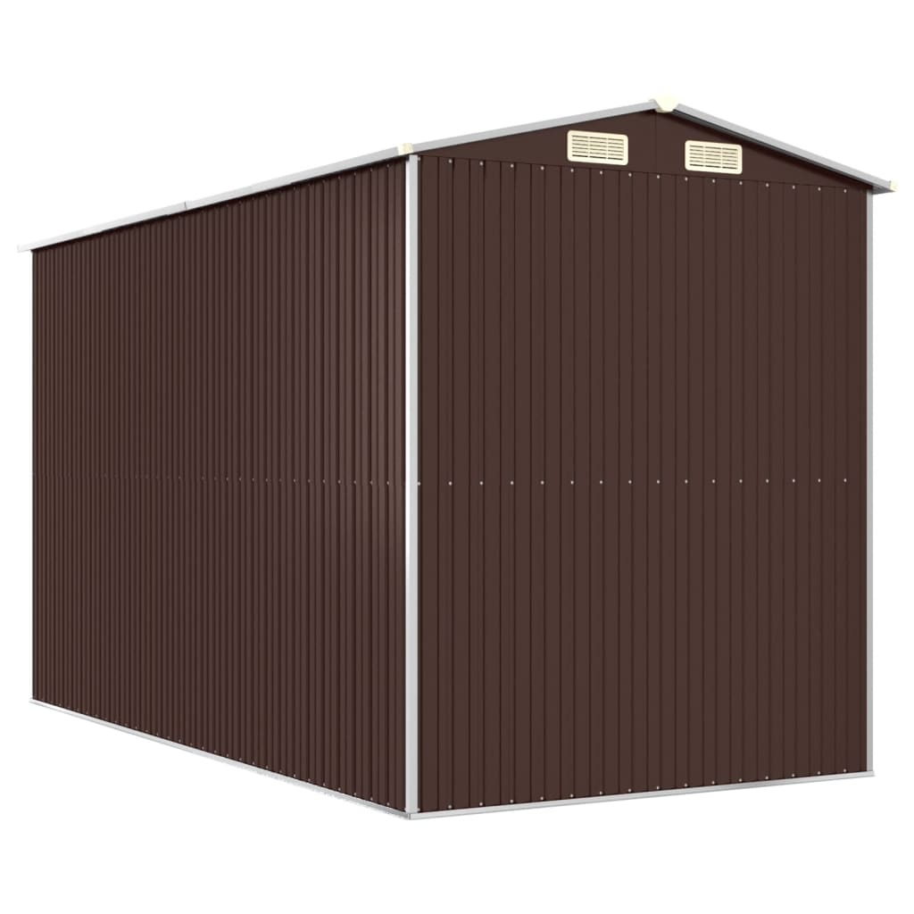 Vrtno spremište tamnosmeđe 192 x 357 x 223 cm pocinčani čelik