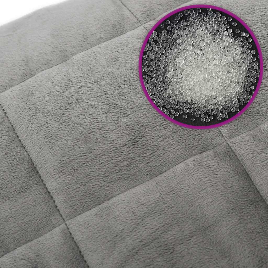 Teška deka siva 235x290 cm 11 kg od tkanine