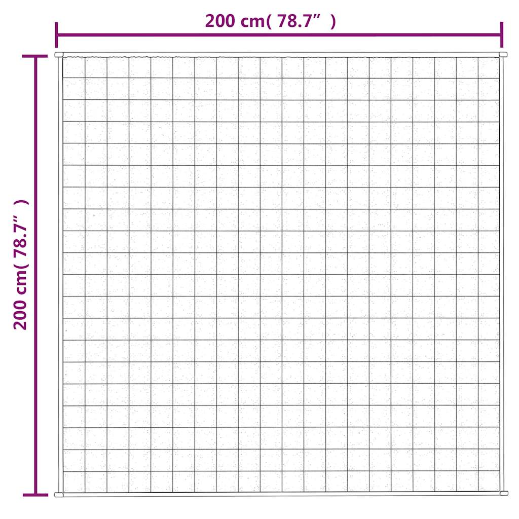Teška deka plava 200x200 cm 13 kg od tkanine
