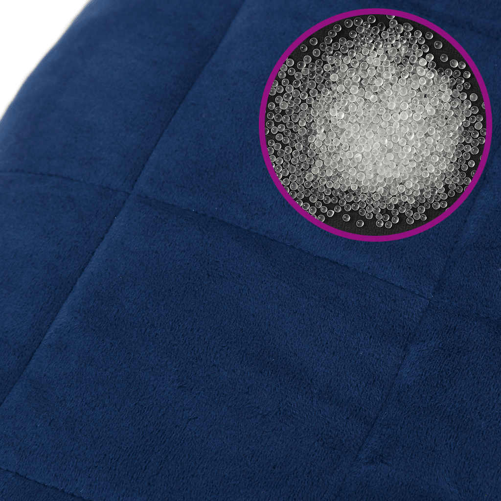 Teška deka plava 235x290 cm 11 kg od tkanine