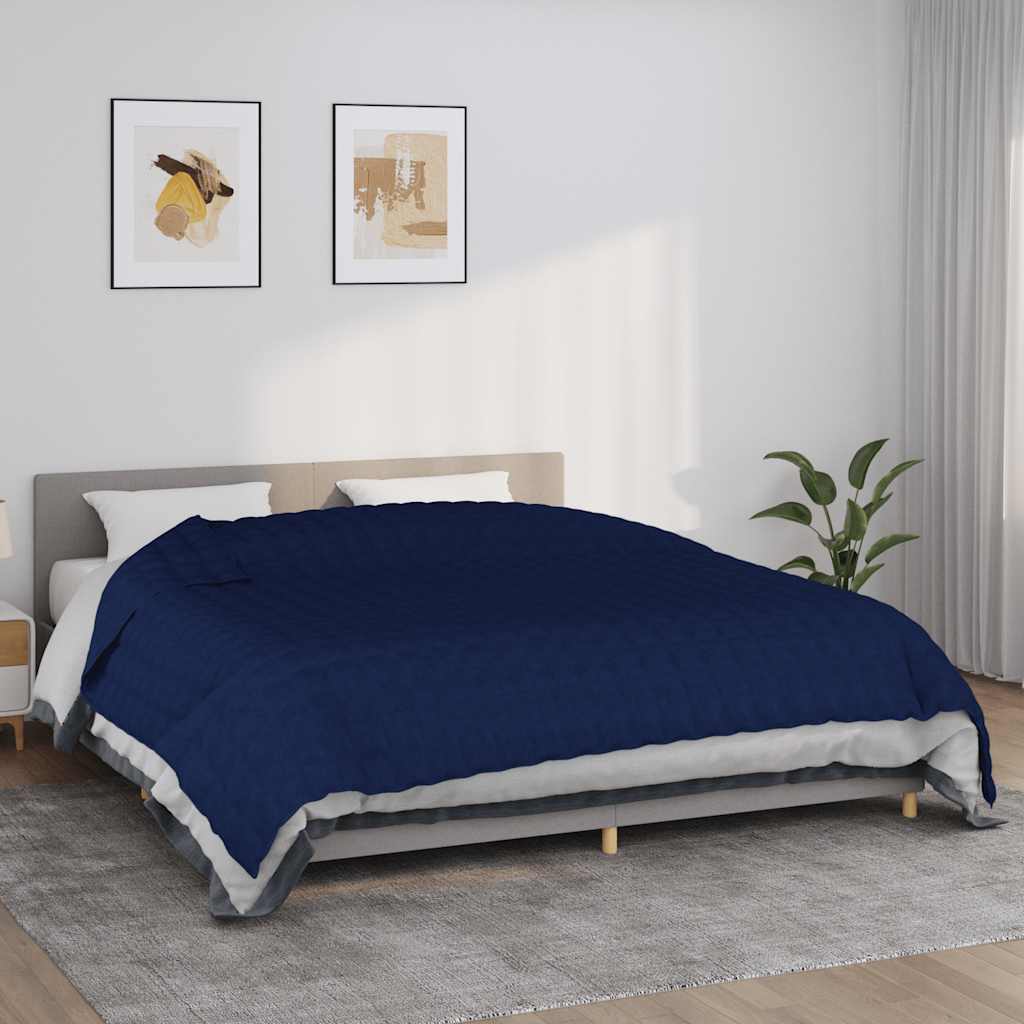 Teška deka plava 235x290 cm 11 kg od tkanine