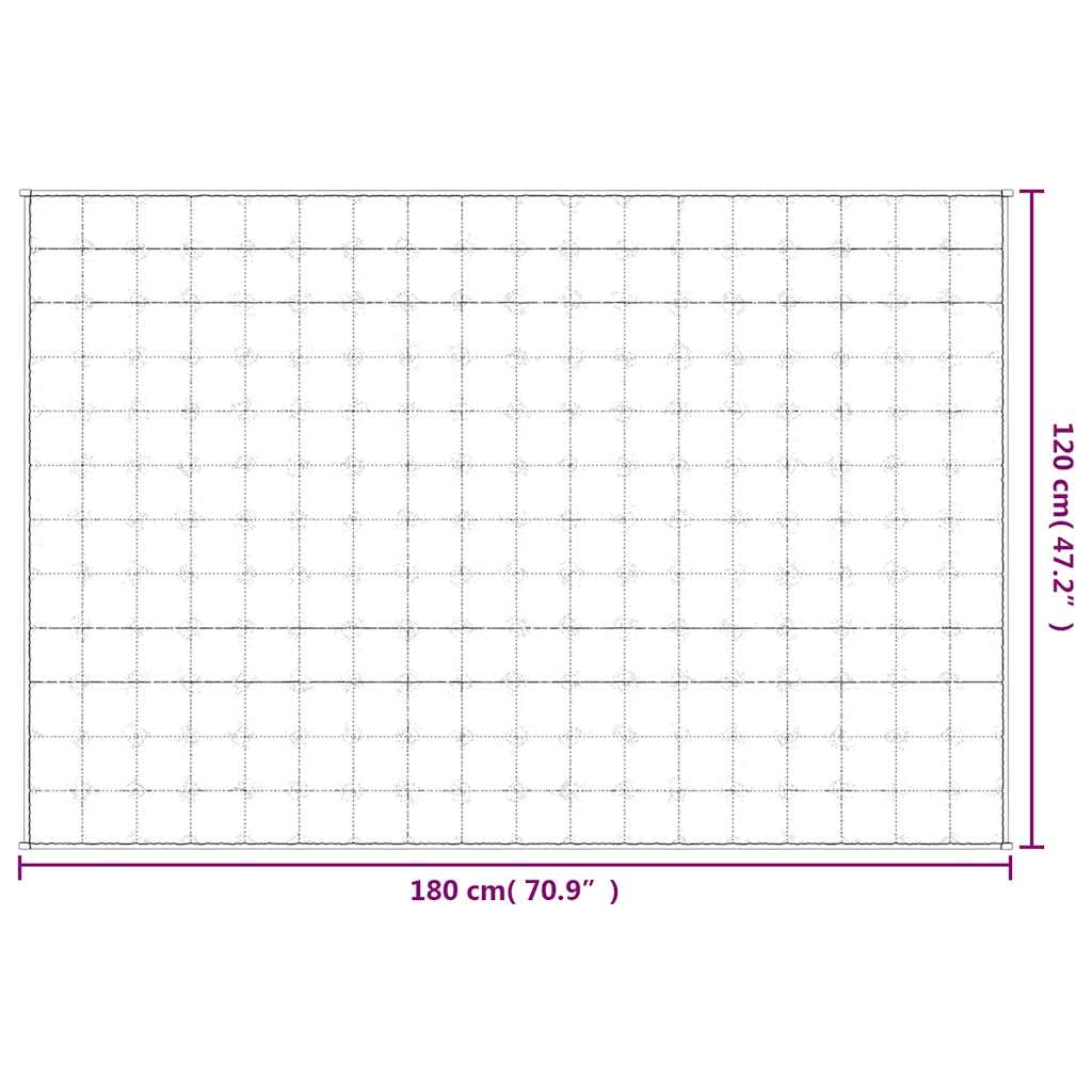 Teška deka svijetla krem 120 x 180 cm 5 kg od tkanine