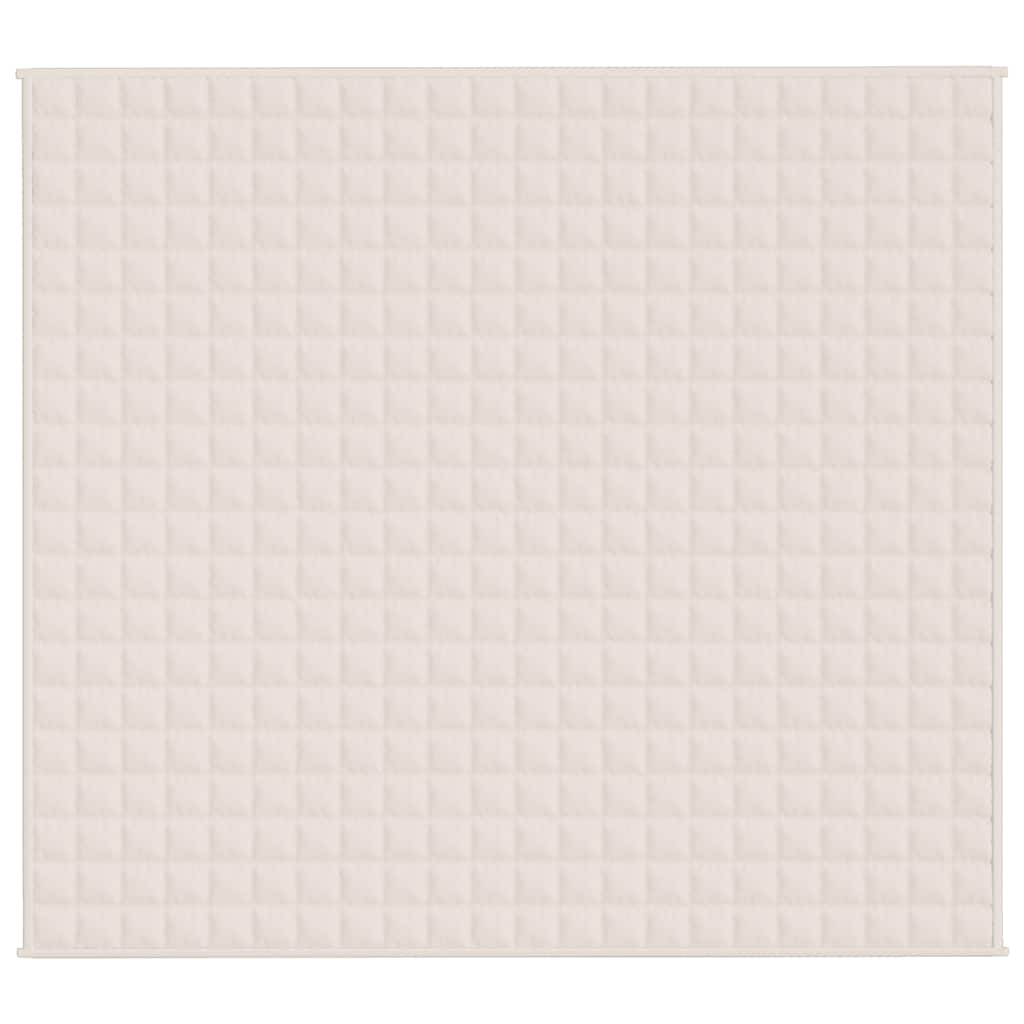 Teška deka svijetla krem 200x225 cm 9 kg od tkanine