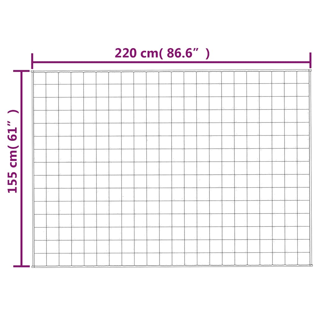 Teška deka plava 155x220 cm 7 kg od tkanine