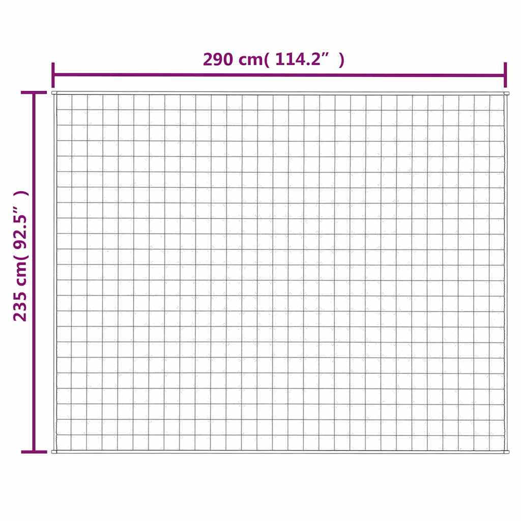 Teška deka plava 235x290 cm 15 kg od tkanine