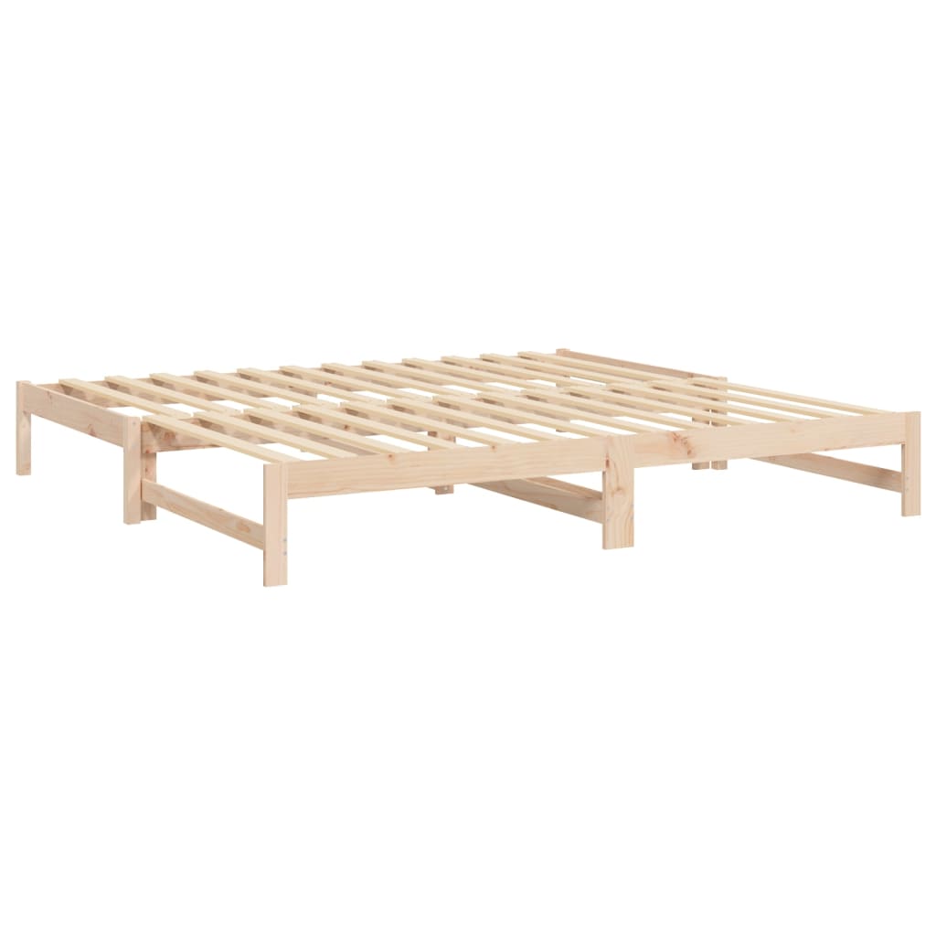 Dnevni ležaj na izvlačenje 2x (80 x 200) cm od masivne borovine