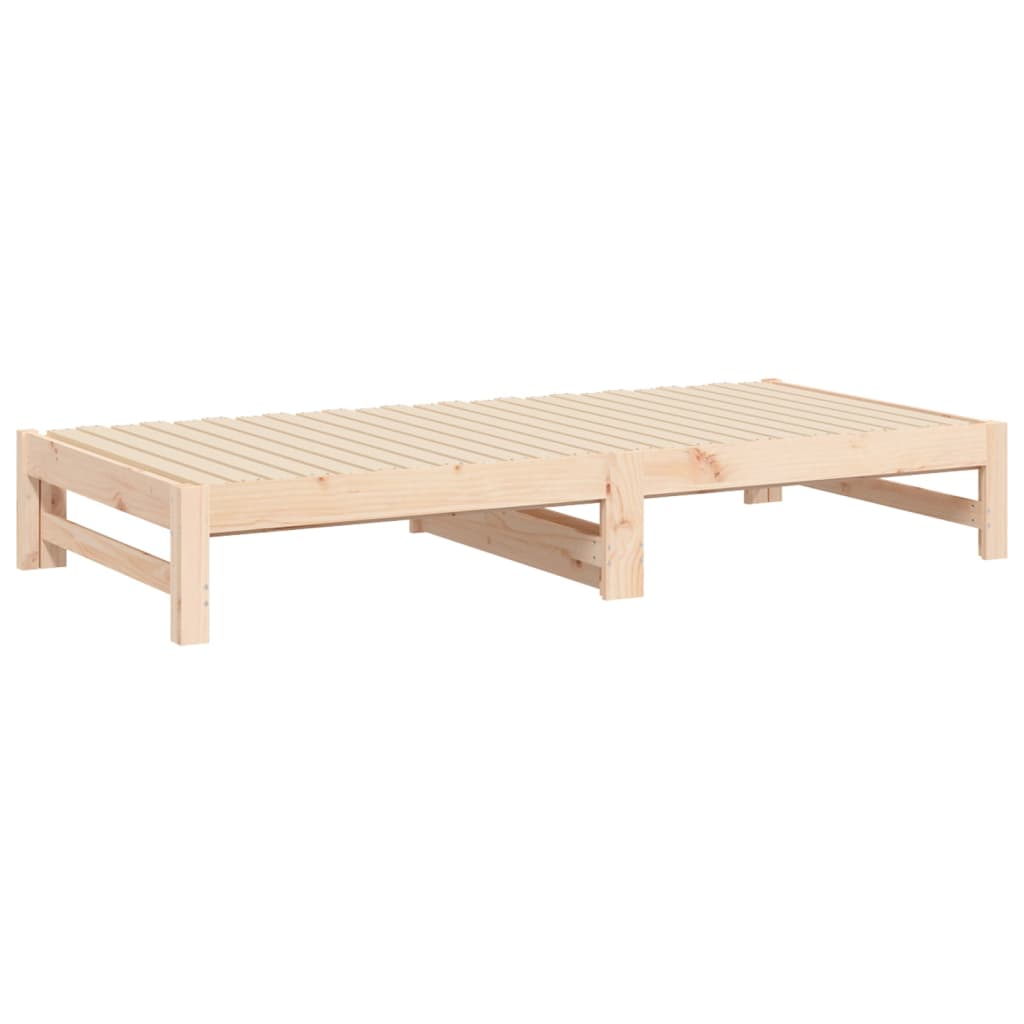 Dnevni ležaj na izvlačenje 2 x (90x190) cm od masivne borovine