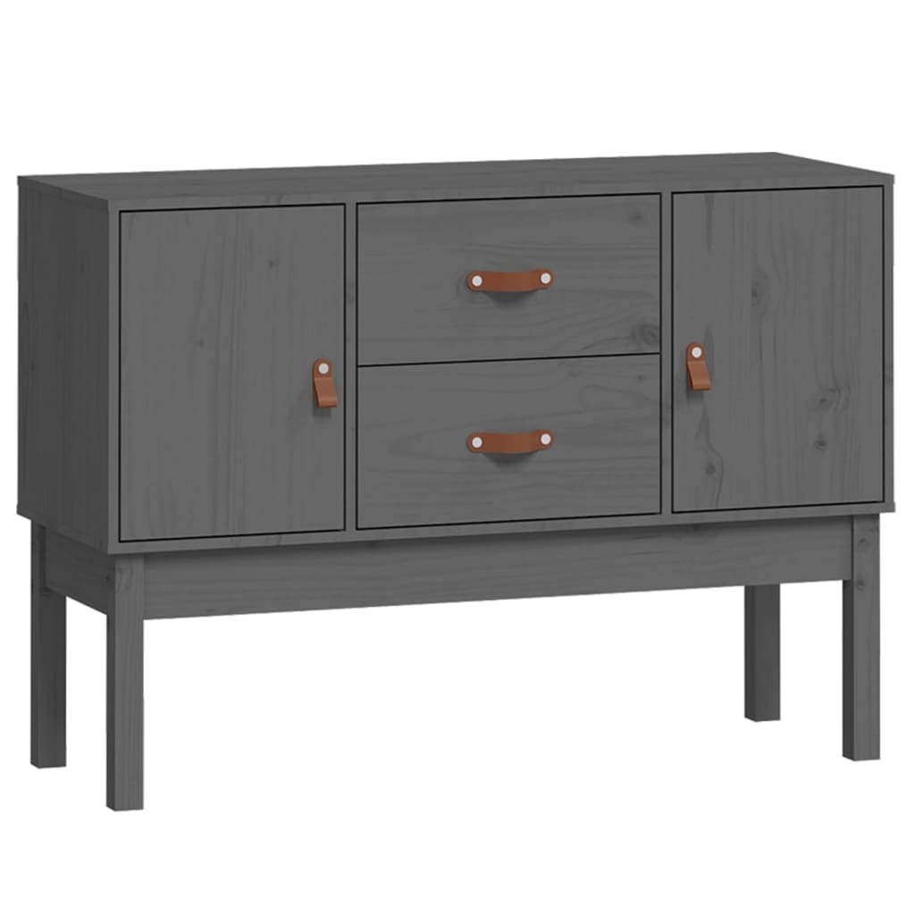 Komoda siva 110 x 40 x 78 cm od masivne borovine