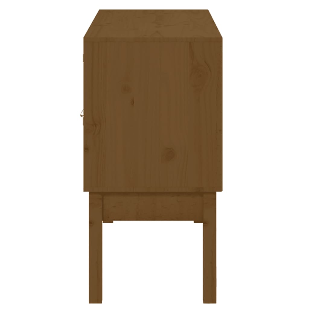 Komoda smeđa boja meda 110 x 40 x 78 cm od masivne borovine